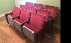 A little piece of history. These seats were taken from the Caprice in Langford when it closed. We have two rows left! In good condition - just add popcorn!
$80 a row or both for $150