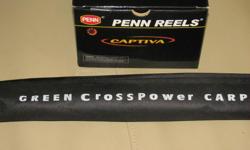 New never used
Penn Reel
D.A.M. Carp Telescopic Rod
Great for Carp, Big Jack or Lake Trout