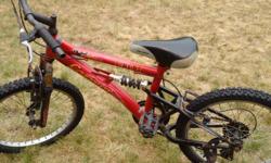 Carrera mountain bike 20'' in excellent condition. everything oiled and works. Made in Canada.