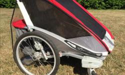 This is a Canadian made stroller and is one of the best stroller on the market, double wide, aluminium frame, light and durable. Chariot Cougar 2. Gently used and in excellent shape. Clean and from a smoke-free home. There are no rips or tears in any of