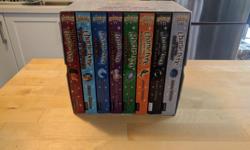 Complete 8 book Charlie Bone collection. Very good condition. Paper back. Brand new $45.