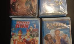 Children's VHS Tapes
B
The Prince of Egypt
Around the World in 80 Days
Chicken Run
Joseph King of Dreams