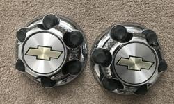 I have for sale 2 chrome center caps from a 2011 Silverado asking 40.00