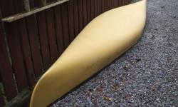 17 foot Clipper Ranger Canoe. 65 lbs. About 12 years old. I am the second owner but have found I don't use it. Has a bit of damage on rear left side. See picture. Price is where it is to allow for repair to the gel coat. Comes with two wooden paddles.