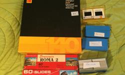 New Eastman Kodak Company Carousel
140 slide tray
#B140T
Over 200 Slides
New Two Sets Of Rome/Roma Slides
Some from 1970's
Holland and Europe
Banff, Jasper, Lake Louise