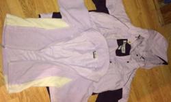 Moving out of country and must sell my Columbia skiwear:
- Women's Columbia ski/snowboard jacket with fleece liner, size medium, colour purple.
- Women's Mole ski/snowboard pants, size medium, colour black.
- Youth Columbia ski/snowboard jacket, size