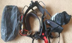 Selling a Black Diamond harness with chalk bag and carrying bag and also my size 11 Men's Scarpa climbing shoes. I bought them in the spring brand new and have only used them twice (once indoor and once outside). I paid over $300 for them and I'm only