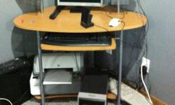 I am selling my desktop computer for 300 obo.
It will include the computer desk, 2 printers, 2 keyboards, and speakers. Message for more details.
This ad was posted with the Kijiji Classifieds app.