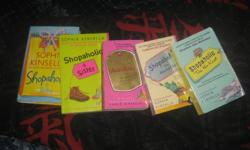 5 books in great condition :)
Written By Sophie Kinsella
Titles:
Confessions of a Shopaholic
Shopaholic & Sister
Shopaholic Takes Manhattan
Shopaholic Ties the Knot
Shopaholic & Baby