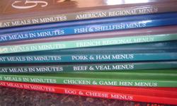 "Great Meals In Minutes" from Time-Life books. 7 volume set - all for $10. I ordered and collected these books several years ago. They are in like-new condition because never got used; had stored away. Would make a nice house-warming gift and for person's
