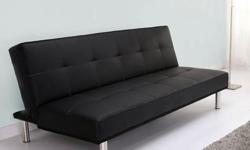 Black Sofa Bed!! Modern sofa which turns into a great little bed.
Bought brand new from London Drugs 5 months ago ($300)
Moved house so need to sell as no room for it now.
Excellent condition- No stains, tears, Smoke and pet free
Great for a spare