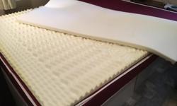 This mattress was made for a slightly shorter than a Queen Sized bed - measures 59" wide x 72" long, 6 inches deep. Included is a Memory foam Topper and zippered on Mattress Protecter. These have been only slightly used. Please call: 250-741-8208