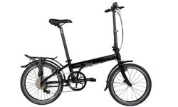 Dahon Speed P8 fold-up bicycle. black with additional fenders and rack. in excellent like-new condition.