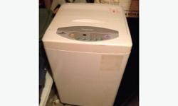 Compact apartment size washing machine , hooks to kitchen faucet.
Works great, used a handful of times.