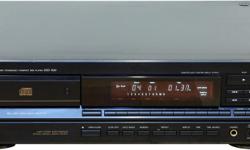 Denon dcm 1520 CD player
Remote included.... Fantastic player !
Lots of info online......
This was a top of the line CD player when it was released. It is still a solid performer, heavy frame/chassis. The rear panel has both fixed and variable outputs as