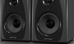 For recording and monitoring, or for playback in small spaces, these self powered monitor speakers give accurate sound in small packages
Behringer Media 40 USB analog RCA/TRS inputs + USB, 4 inch woofer were $201 per pair now $150
With bi-amped 150W
