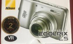Nikon COOLPIX L5 digital camera
- in excellent condition
- 7.2 megapixels
- 5X zoom
- vibration reduction
$20 obo