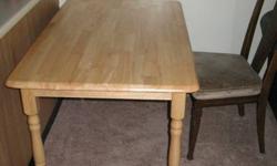 Whole wood dining table