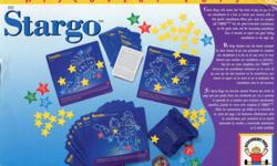 STARGO  $15
Your child will delight with this classic game of Bingo that has a new cosmic twist. It is a good way to introduce your child to astronomy. Each of the thirty game cards feature glow-in-the-dark constellations with interesting facts and a