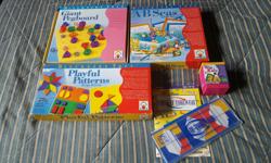 For sale are 4 Discovery Toys games.
$10 AB Seas
$10 Playful Patterns
$5 Think It Through
$5 Whiz Kid
Or $25 for them all!