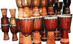 you asked if ksp had djembes , now in stock quality djembes from 16" to 28"
just in time for christmas at the right price that santa can afford . christmas special 16" djembes with a quality padded back pack  for 60 dollars . we have a lagre stock but