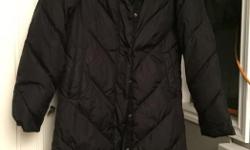 Black long cozy jacket great shape