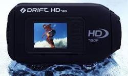 A DRIFT HD 720 Professional HD Action Camera (Black)
The best thing about the compact, lightweight Drift HD720 action camera, is that it contains some great features - high definition video, integrated LCD screen, remote control, rotatable lens, 720P HD