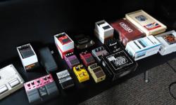 Quality Pedals that I dont use anymore from Boss, Electro Harmonics, Marshall, and more.  Most are in the pics. If you see one you like get in touch and i will tell you the price