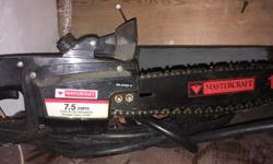 Small Mastercraft electric chainsaw. Works good. Live in Mill Bay but in Victoria couple times a week - can bring it down.