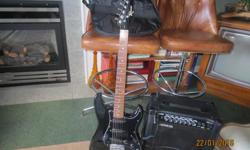 Robson Electric Guitar with soft cover case and Delta 40 watt Amp.
