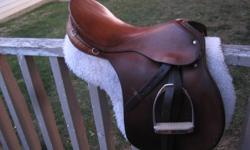 Selling a 17" G. Passier & Sohn Hannover saddle and pad along with an English headstall and 5.5 inch Kimberwick snaffle bit.  Asking $800obo.  Excellent condition.