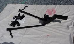 Equalizer hitch with a four inch drop, bars, and clamps. Two inch ball ( interchangeable ).