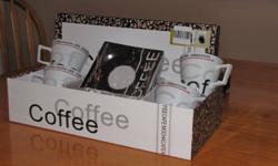 Nice gift - Coffee mocha cafe espresso set - 4 mugs and 4 saucers
In original box - never used.
email - mailto:brcwood649@gmail.com