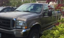 Make
Ford
Year
2004
Colour
gold
kms
165284
Very reliable Diesel heavy duty truck. Perfect for towing R.V. or boat. Priced to sell at 12,000 O.B.O.
Selling truck as we sold our trailer which was its main use.
Tool box in bed, ,power windows, Door locks,