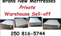 Big load of Brand New mattresses and sets directly from the factory to be sold off at huge savings to you. Every size available. Unbelievable prices on King bed sets. Phone Dan to visit our easy to get to warehouse and see for yourself. 250 816-5744