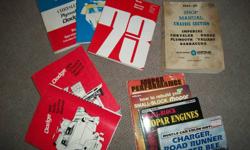 i am selling a collection of about 9 boxes of automotive factory service manuals from the 50s to 2000's.import and domestic.all reasonable offers considered.must sell,going cheap.the pics show a few of them.