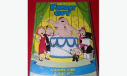 Family Guy Volume 4 on DVD, item #I-714. Price of $9 includes all taxes. Please refer to inventory #I-714 when inquiring. We also have more items for sale at The Bay Street Broker located on the corner of Bay and Government St.250-383-SHOP(7467).