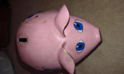 Fancy pink piggy bank. Its big and fun. ready for pick up