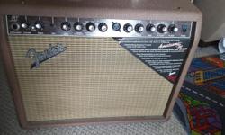 Fender amp for sale in good condition. This amp is designed to work best with acoustic guitars. Price is flexable