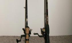 2 Trout Rod and Reel combo's
1 rod/ reel combo (Fenwick & Shimano) excellent condition.
1 rod/ reel combo (Shakespear Ugly Stik) excellent condition. $80 for the Fenwick, $40 for the Ugly Stik.
6 foot 6 inch light gear, perfect for trout fishing local