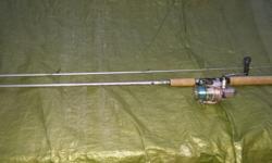 Fishing rod and reel for sale for only $30 just give me a call at 250 589 2 273