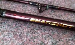Zebco quantum snap shot fishing rod it is 8 feet 15-25lbs no damage good condition