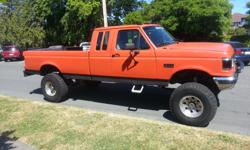 Make
Ford
Model
F-250
Year
1989
Colour
Kubota Orange and Black
kms
336000
Trans
Manual
NEW PRICE LOWERED $500. This truck is a blast to drive (rolls a bit of coal....) It's a 7.3 ltr IDI, N/A, extended cab long box, split back window. I purchased this