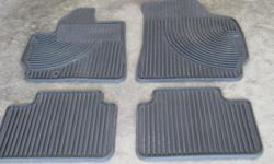 FOR SALE ALL WEATHER FLOOR MATS FORD ESCAPE - FRONT AND BACK- THICK BLACK RUBBER - 4 PIECE SET - GOOD CONDITION- FITS 2007 - 2112 ESCAPES- SEE PIC FOR DETAIL - PRICE $ 50.00