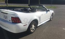 Make
Ford
Model
Mustang
Year
2000
Colour
white
kms
226888
Trans
Automatic
Ford Mustang Convertible
Super Sweet Ride
One owner have car proff
Automatic V6
No Leaks
Just had fresh oil change today
have car proof
Has good year winter snow tires
Drives Great