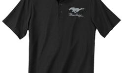 Quality Ford-lisensed product.
Black shirt, grey running horse on left chest with "Mustang" script below.
SIze in stock:
Black: L, XL
Grey: L
Navy: XL
-- other sizes available by order
See my other ads for more Mustang and Ford items.