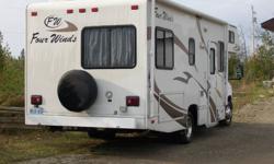 24 FT motorhome with all you need to go south, or north.It has a furnace,air conditioner,hot and cold water,toilet and stand up shower,fridge and freezer,that is dual electric and propane,propane stove and a convection oven. also a dvd,tv flat screen. The