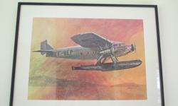 Set of 8 different professionally framed beautiful Canadian Vintage Airplane Prints (signature: Banks) 18x14"
Set: 500 $ - 80 $ each