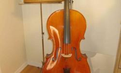 obo
Beautiful French Cello
Price Includes:
Bow worth $300
Hard shell case worth $700
Stand worth $50
Bonus Softshell Case