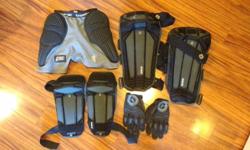 For sale is a full set of mountain biking pads with gloves and riding shorts. This gear would also work for roller-blading or any similar activity.
Included is:
- Mace leg armour
- Mace arm and elbow armour
- Sixsixone riding gloves
- Pro-tec riding